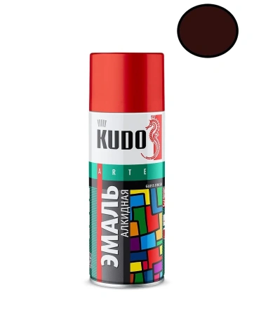 Краска коричневая алкидная KUDO 520мл